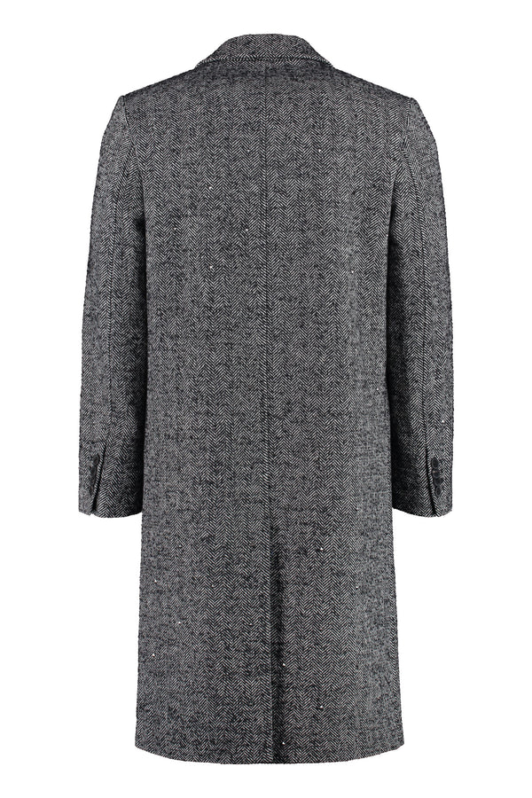 Mixed wool tweed coat-1